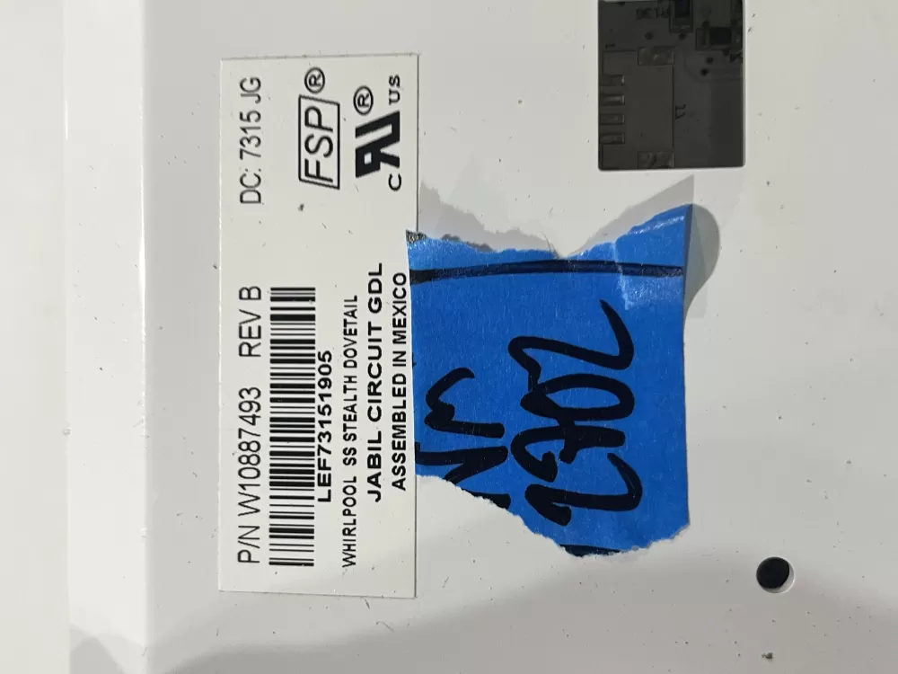 Whirlpool W10887493 W11043015 Refrigerator Control Board AZ183433 | Wm2702