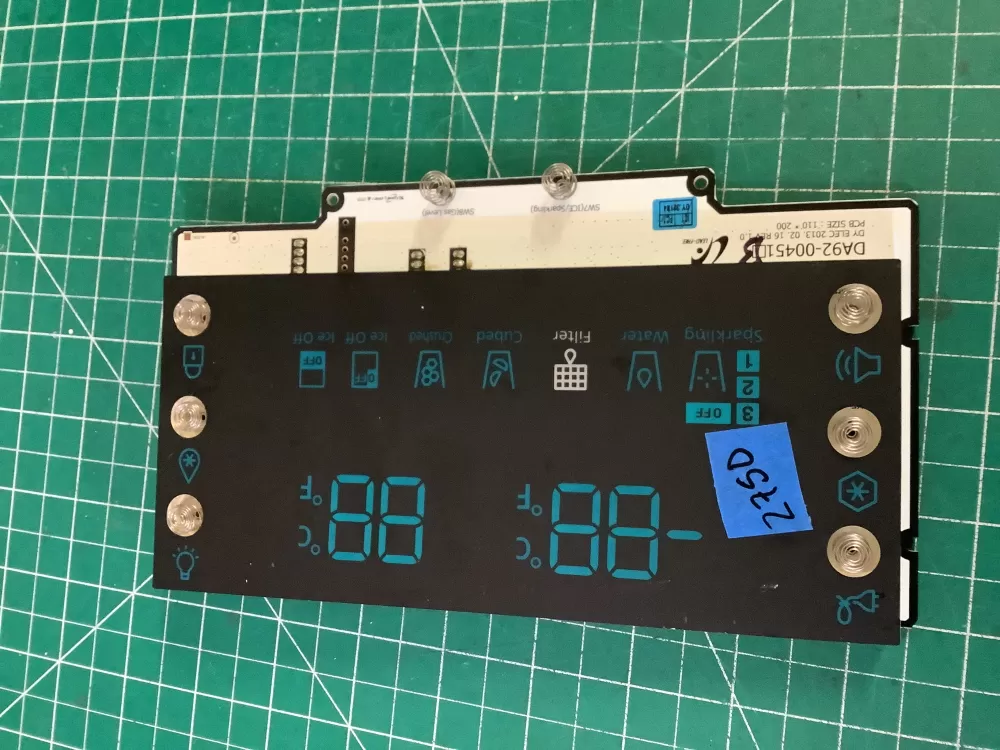Samsung DA92 00451B Refrigerator Control Board Dispenser AZ187593 | NR2750