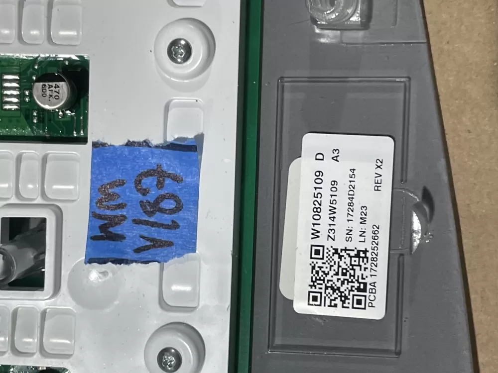 Whirlpool W10825109 W10911021 Washer Control Board Panel AZ88442 | Wmv187