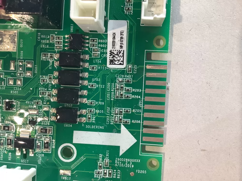 OEM GE Washer Control Board 290D1990G201 WH22X30897 AZ148052 | BG2481