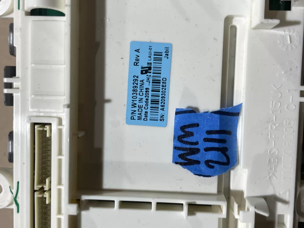 Whirlpool W10389292 Dryer User Interface Display Control Board AZ65594 | Wm2111