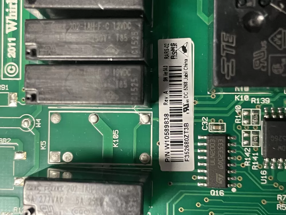 Whirlpool Maytag W10589838 WPW10589838 Refrigerator Control AZ7708 | WM1615