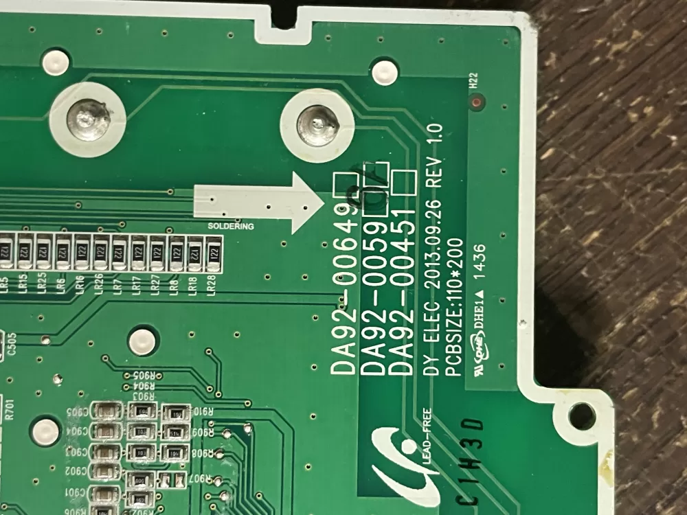 Samsung DA92 00649A Refrigerator Control Board Dispenser AZ51836 | Wm1908