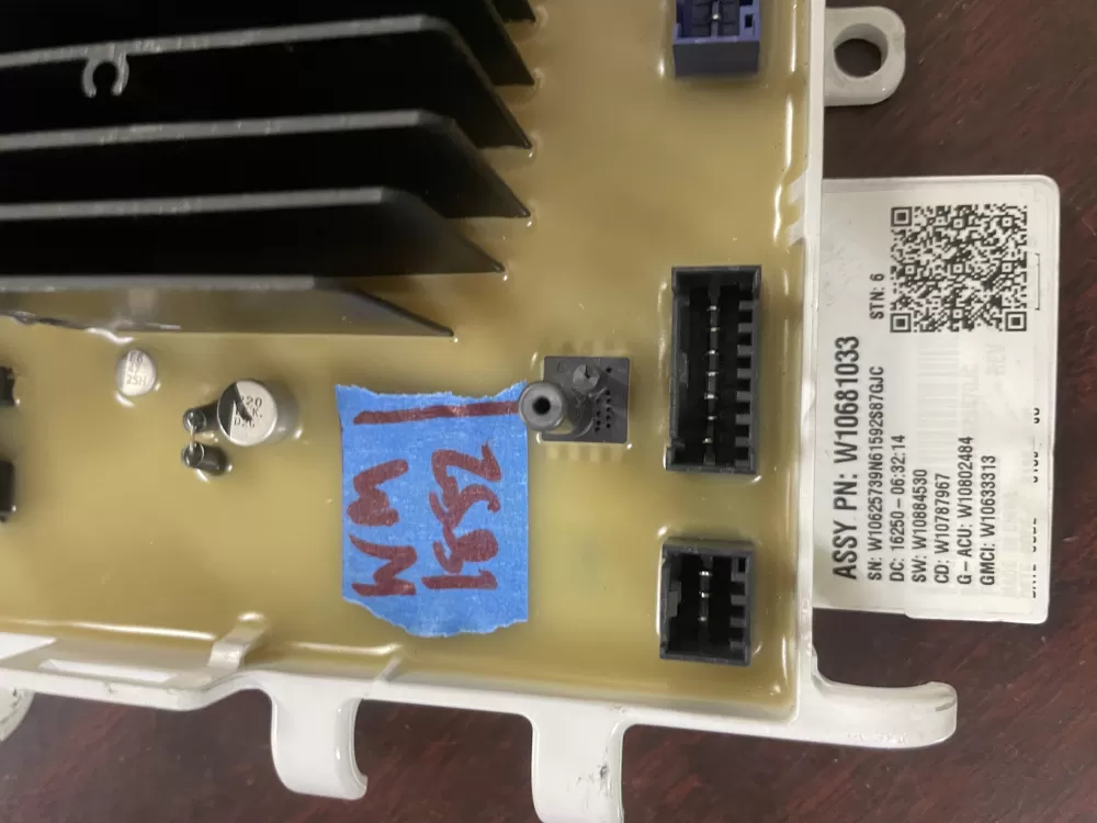 Whirlpool W10681033 W10812422 PS11723056 Washer Control Board AZ53903 | Wm1852