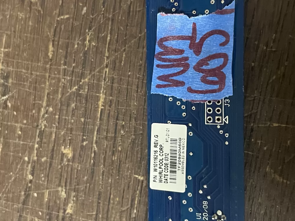 KitchenAid Jenn Air W10116216 Refrigerator Control Board AZ47186 | Wm602