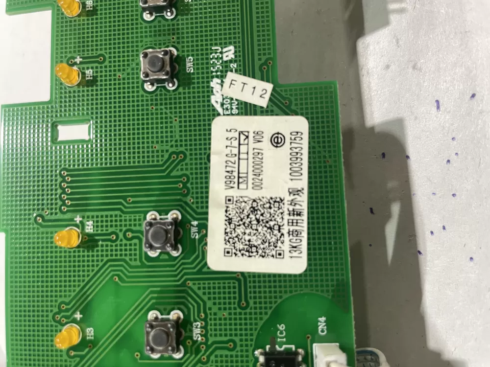 Circuit Board Display Wascomat P/N: 0024000297 24000297 AZ179969 | Wm383