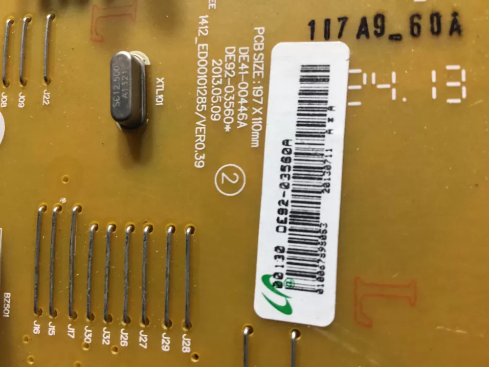 Samsung DE92-03560A Microwave Control Board AZ43679 | NR87