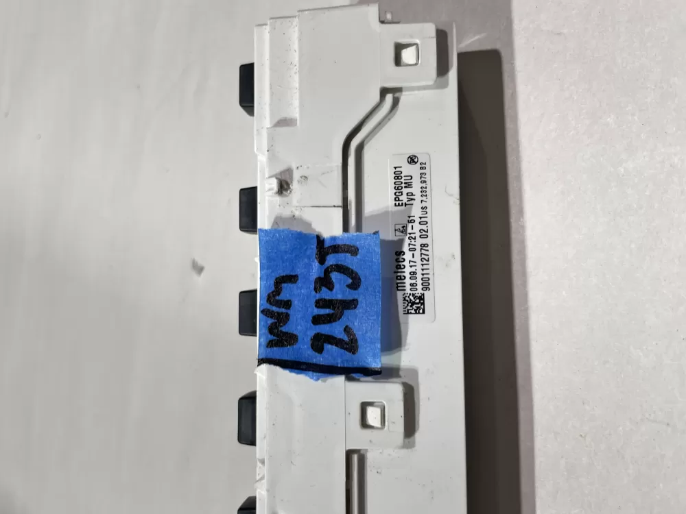 Bosch 9001112778 EPG60801 Dishwasher Interface Control Board AZ145768 | Wm2435