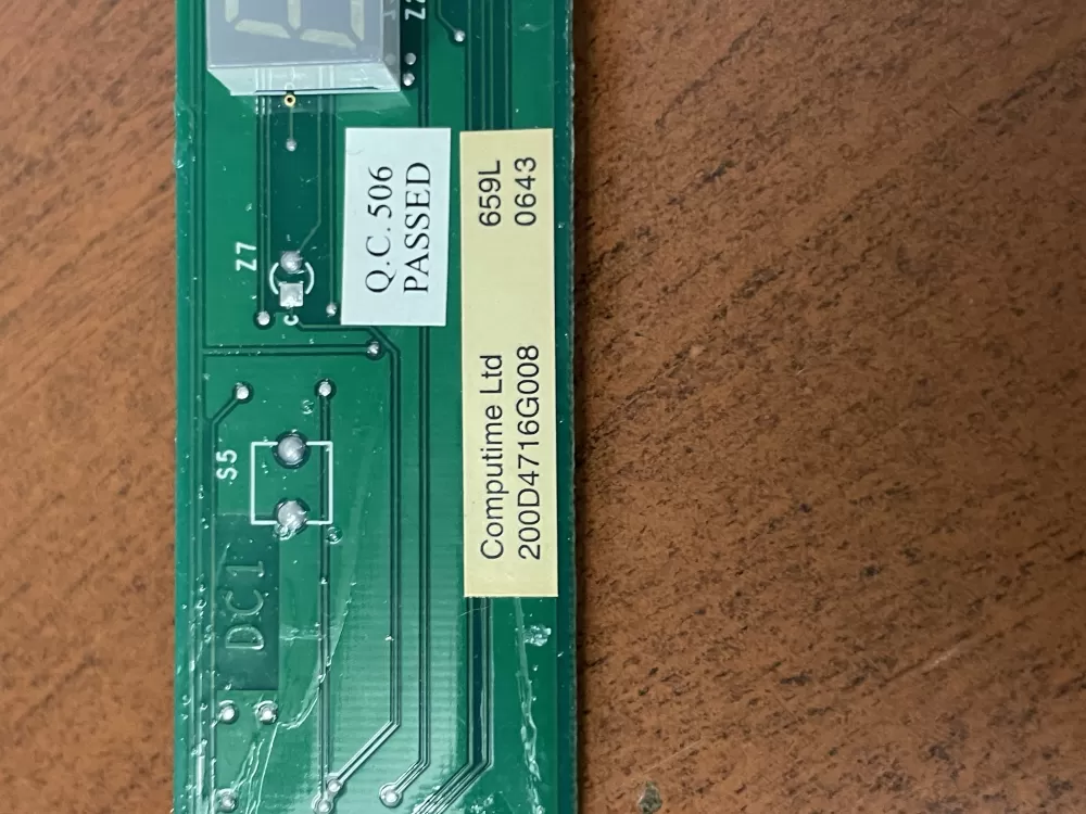 GE 200D4716G008 Refrigerator User Interface Control Board AZ52825 | Wm1923