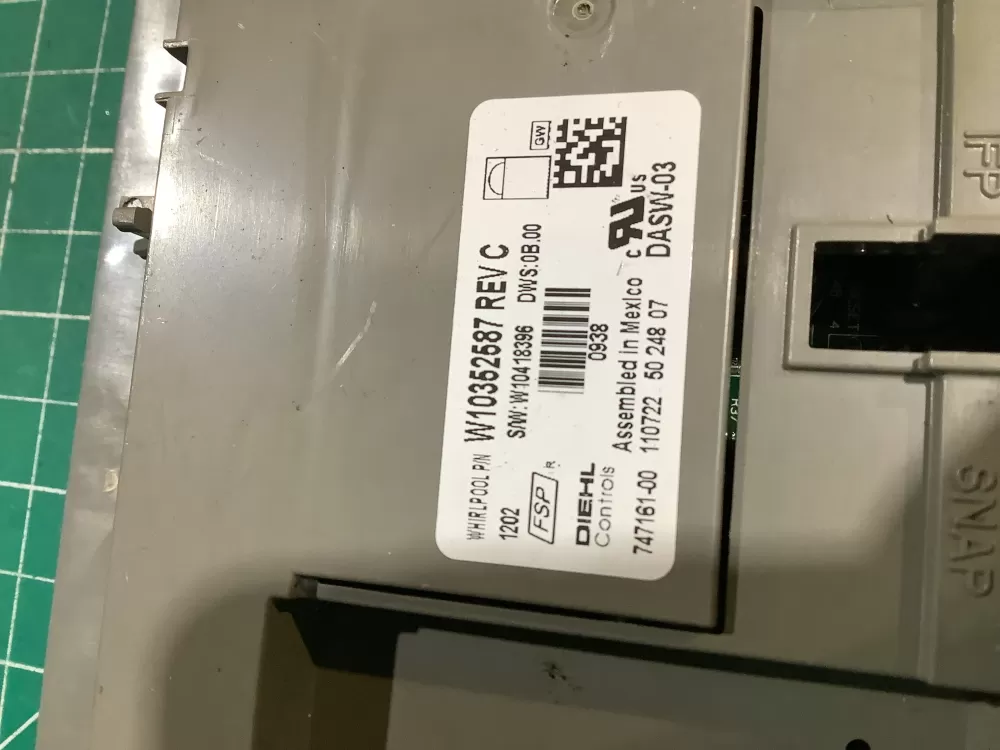 Whirlpool Kenmore W10352587 Dishwasher Control Board AZ164452 | NR446