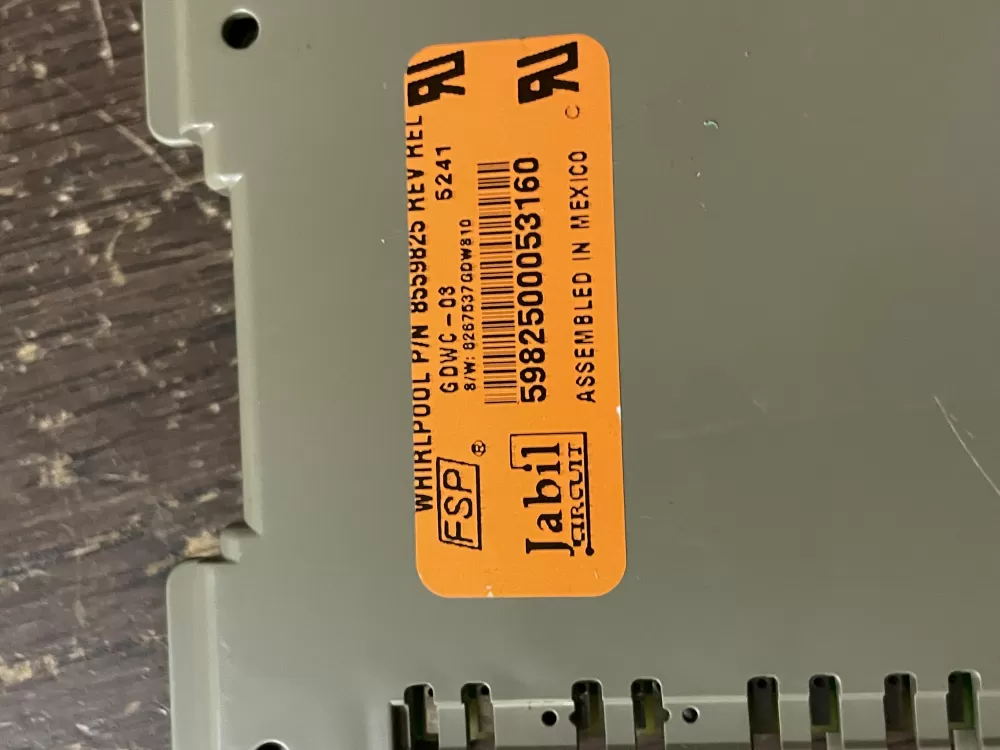 Kenmore KitchenAid W10084141 Dishwasher Control Board AZ48916 | Wm1791
