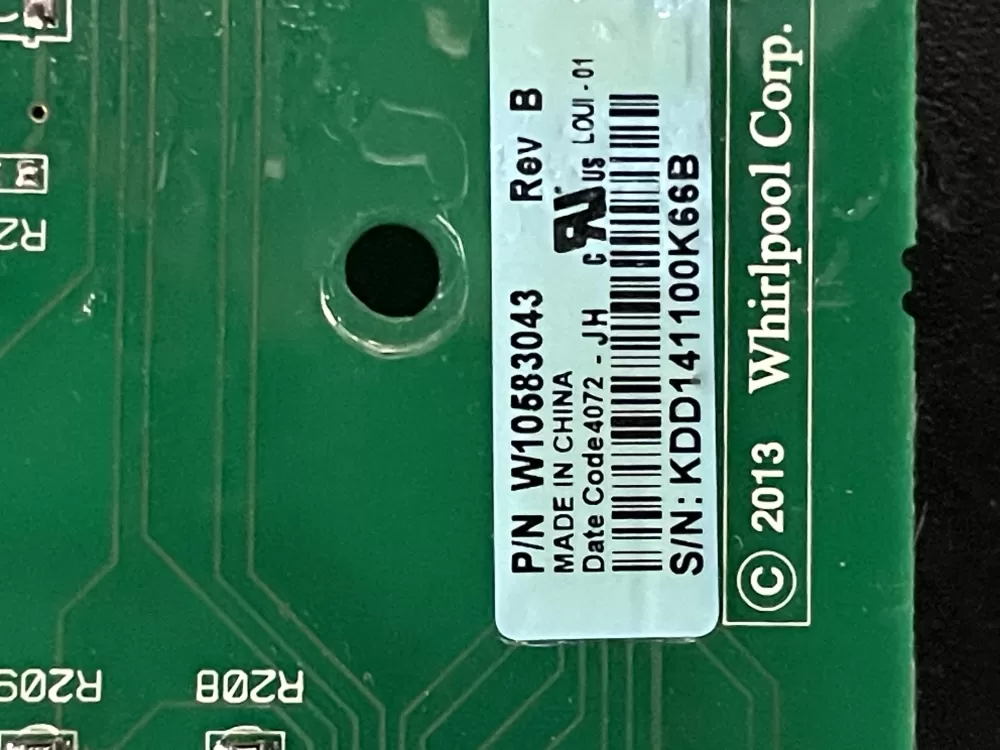 Whirlpool Kenmore W10583043 Washer Control Board Interface AZ21960 | WM1635