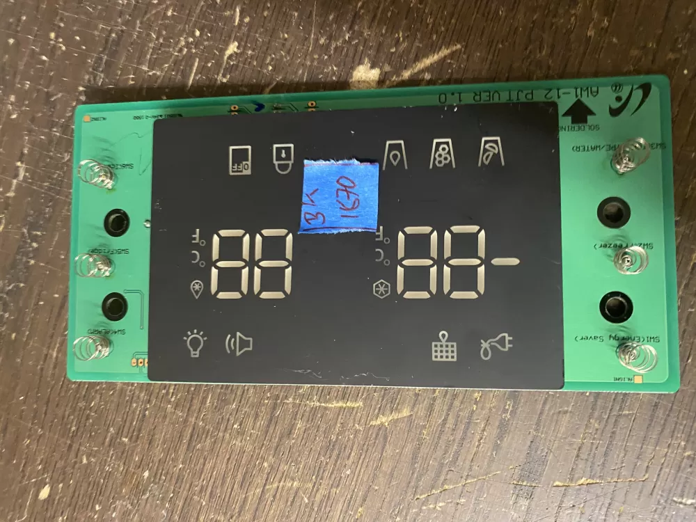 Samsung DA92-00368B Refrigerator Dispenser UI Control Board AZ52535 | BK1870