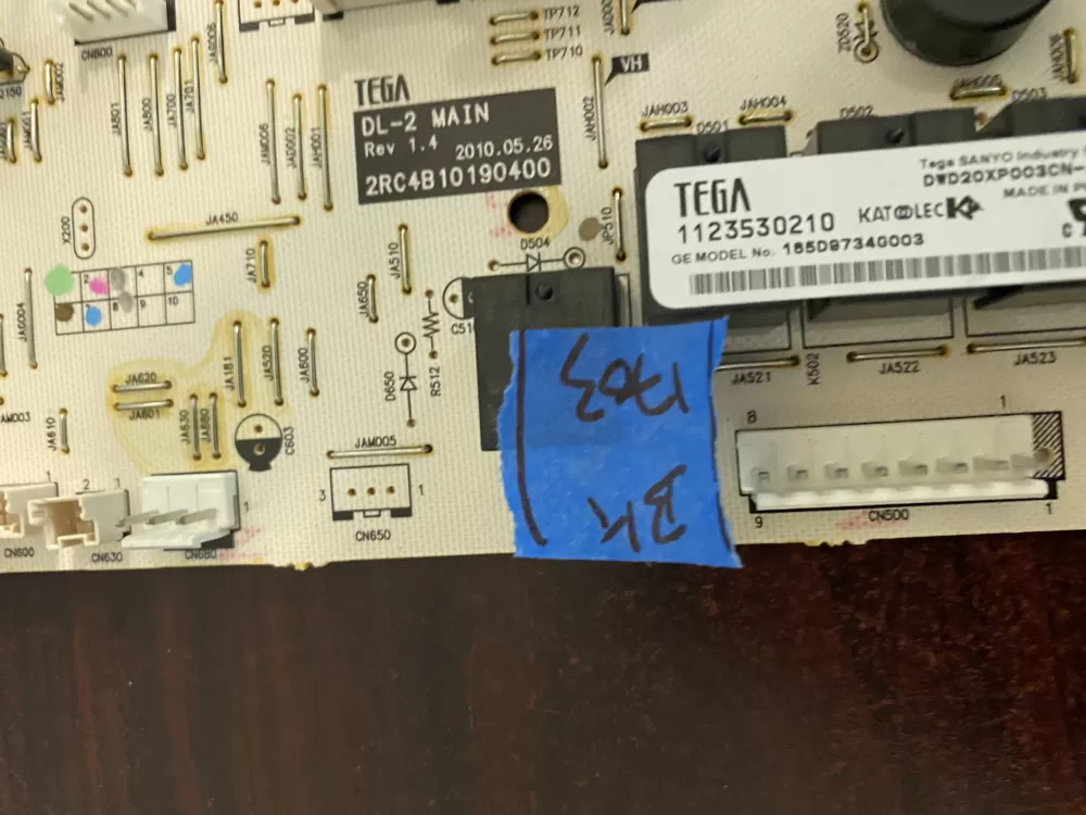 GE 165D9734G003 Dishwasher Control Board AZ34533 | BK1703