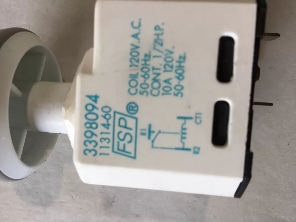 Amana  Crosley  Kenmore  Kitchen Aid  Maytag  Roper  Whirlpool 3398094 WP3398094 Dryer Start Switch
