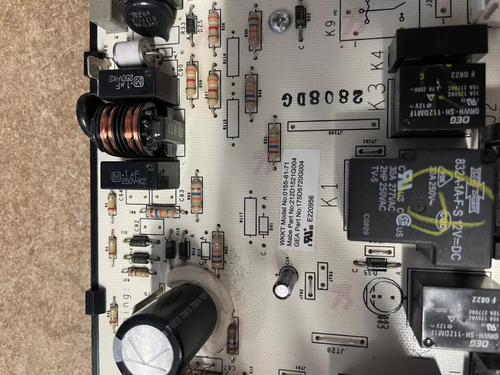 GE 175D5720G004 Dryer Control Board AZ24295 | KMV60