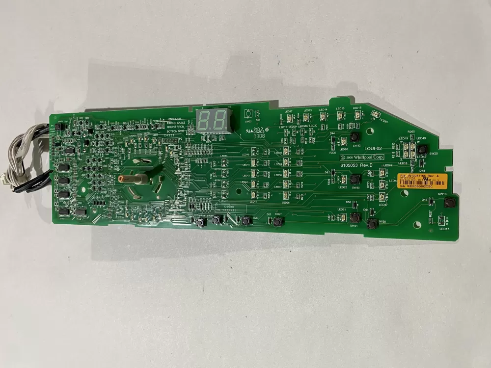 Whirlpool W10051166 Dryer Control Board