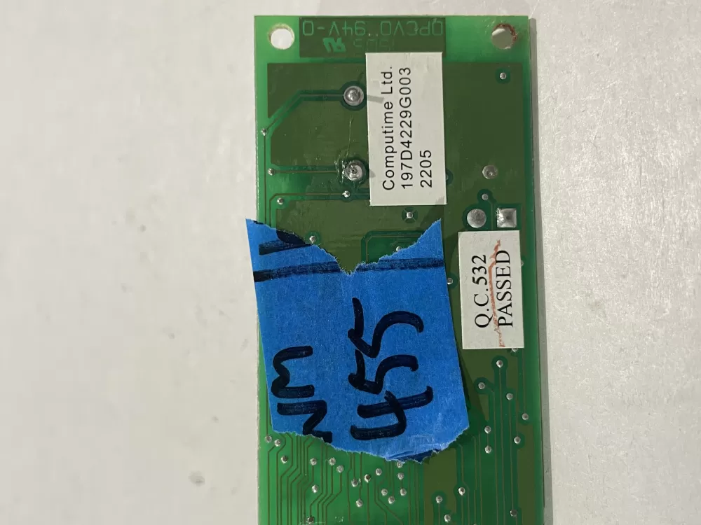 GE 197D4229G003 Refrigerator Control Board AZ179841 | Wm455