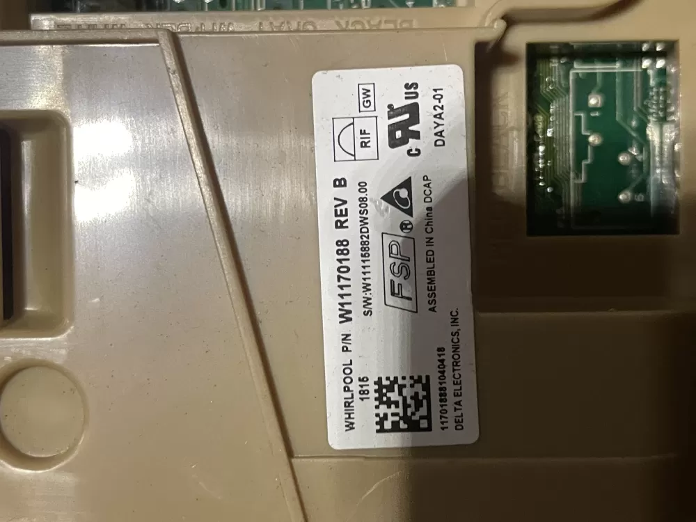 KitchenAid Roper Estate W11170188 Dishwasher Control Board AZ29295 | WM183