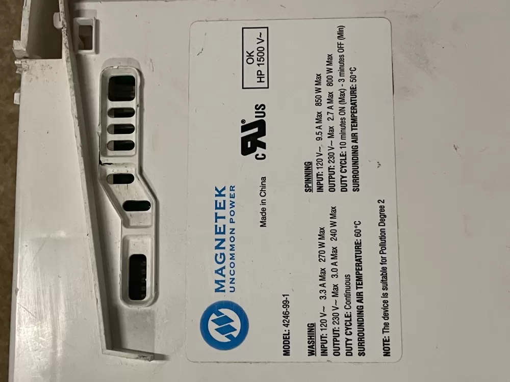 Frigidaire Kenmore Washer Control Board Main 4246-99-1 AZ26905 | KMV118