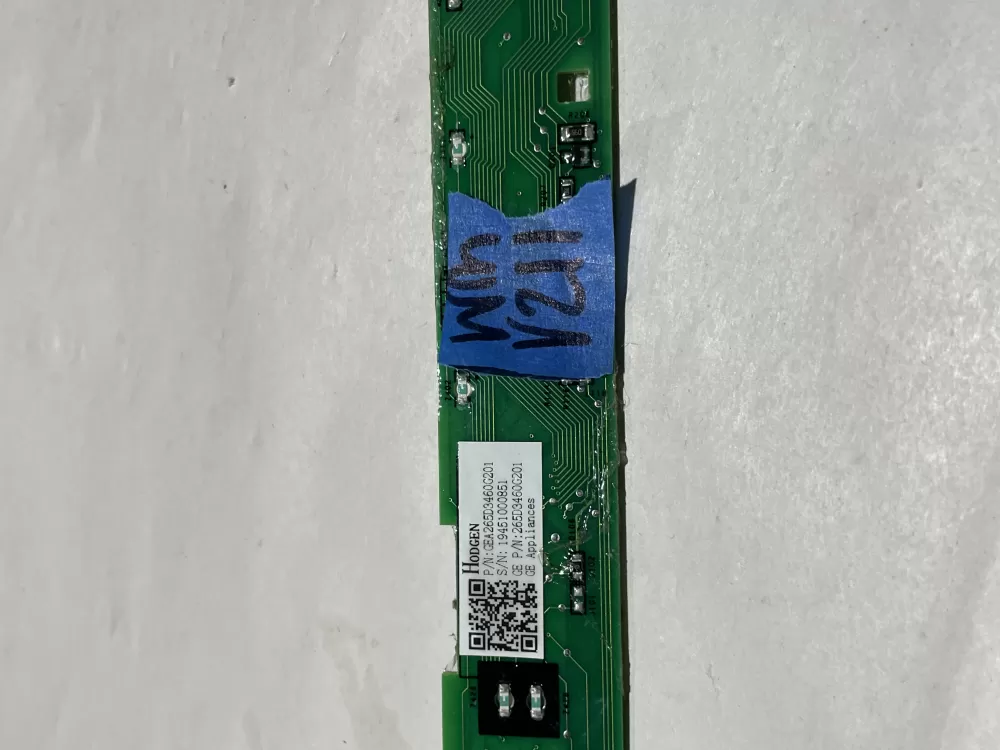 GE 265D3460G201 Dishwasher UI Control Board AZ134705 | Wmv219
