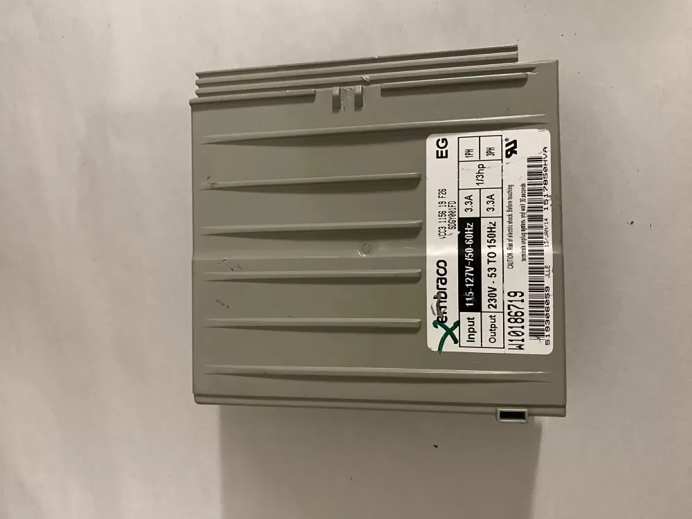 Kenmore  Whirlpool  KitchenAid  Maytag 519306059  W10893917  AP6030712  W10186719  W10285954  WPW10285954  4460593  PS11765768 Refrigerator Compressor Inverter Control