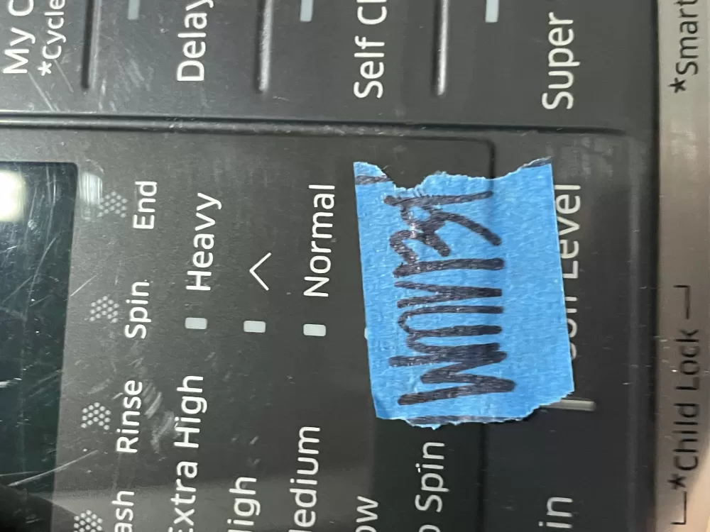 Samsung DC92-01802L Washer Control Board UI Display PCB AZ9784 | WMV139