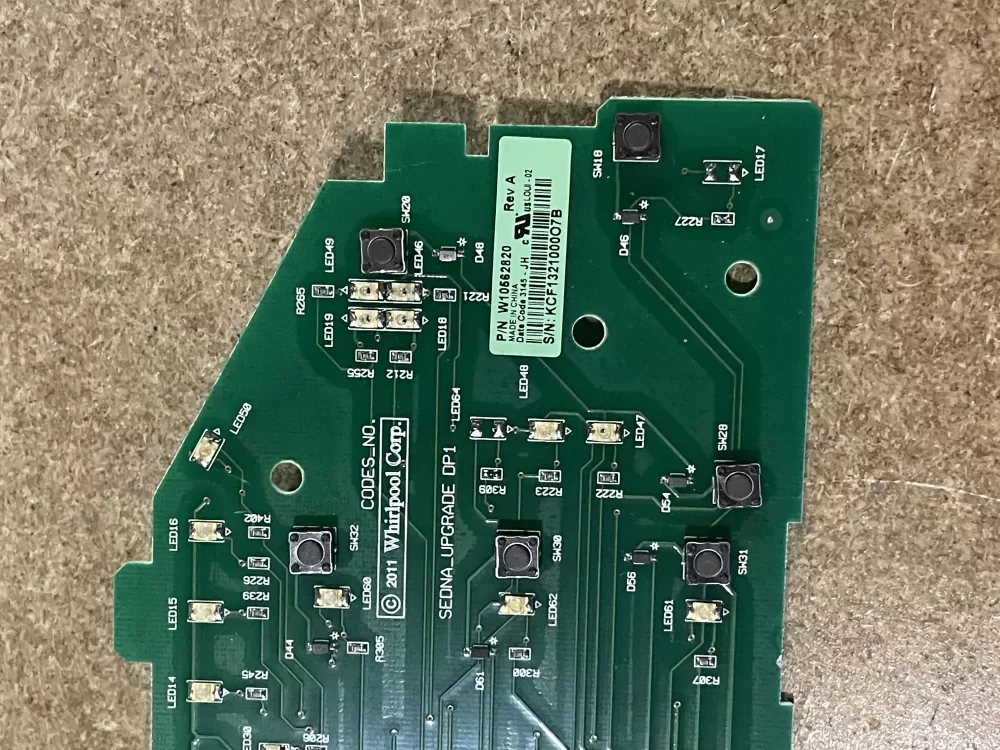 Whirlpool W10562820 Washer Control Board AZ24706 | KM349