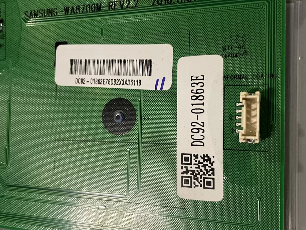 Samsung Washer Interface Control Panel DC92-01863E AZ27930 | WMV340