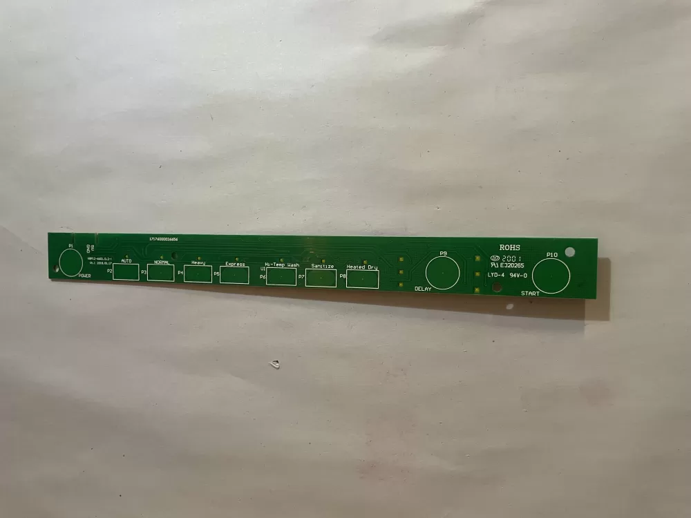 Samsung DD81-02325B Dishwasher User Interface Control Board AZ166884 | KM453