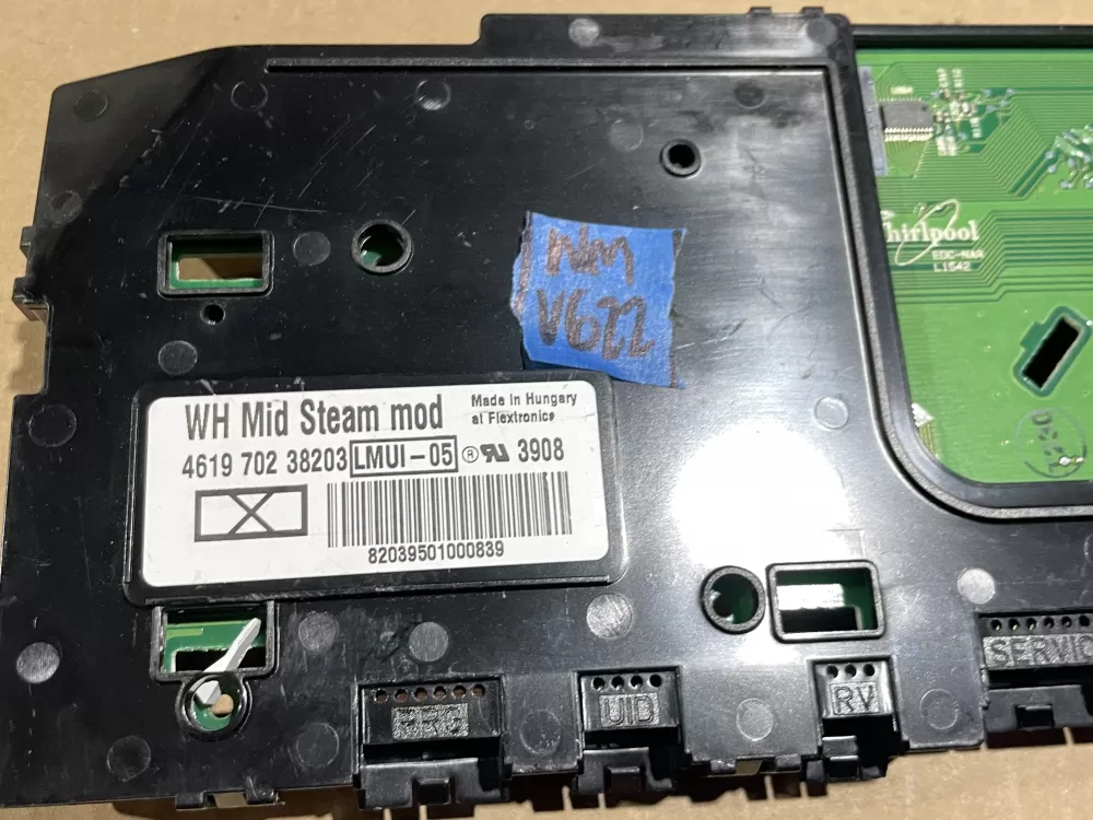 Whirlpool W10180777 Washer Control Board User Interface AZ77141 | Wmv622