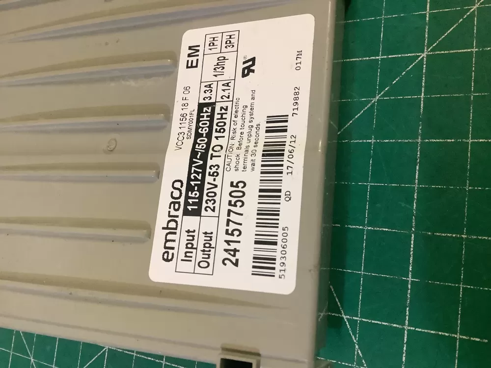 Refrigerator Inverter Board VCC3 1156 QA F 06 241577505 AZ195099 | NR652