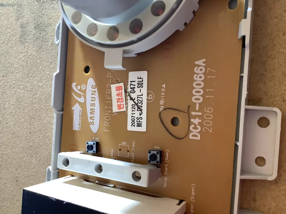 Samsung MFS-DV318A-S0 DC41-00066A Dryer UI Control Board AZ169050 | NRV2