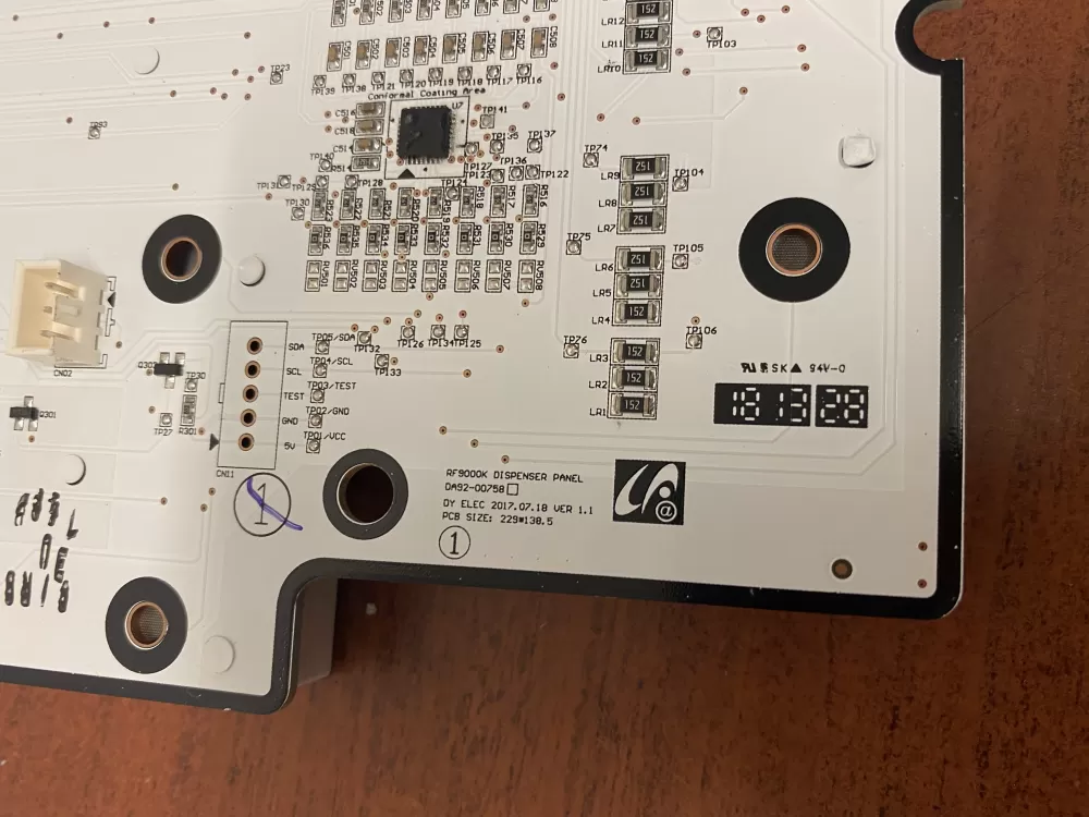 Samsung DA92-00758B Refrigerator Dispenser Display Module AZ51030 | BK1833