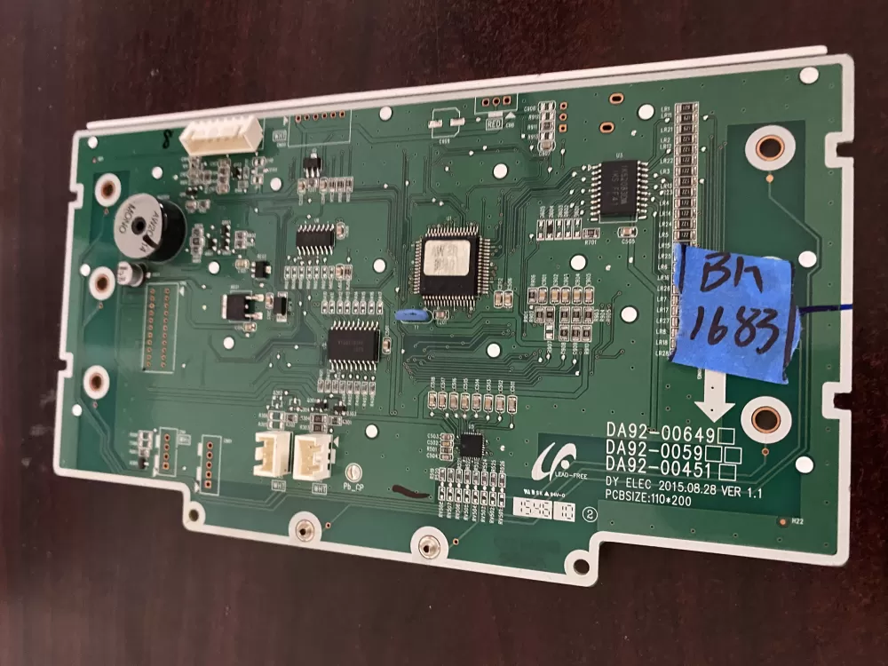Samsung DA92 00649A Refrigerator Control Board Dispenser AZ33087 | BK1683