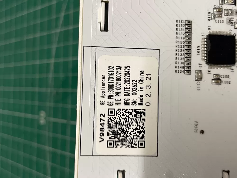GE 308D1701G102 Washer Control Board UI Panel AZ210355 | Wm1981
