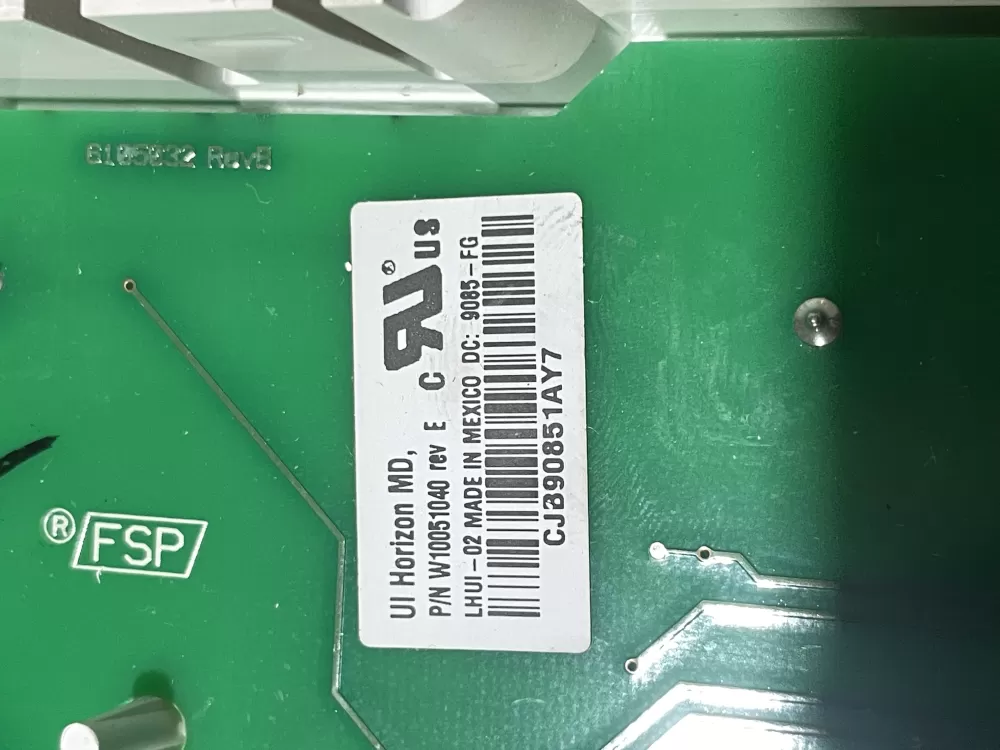 Whirlpool W10051040 Washer Control Board AZ65899 | Wmv585