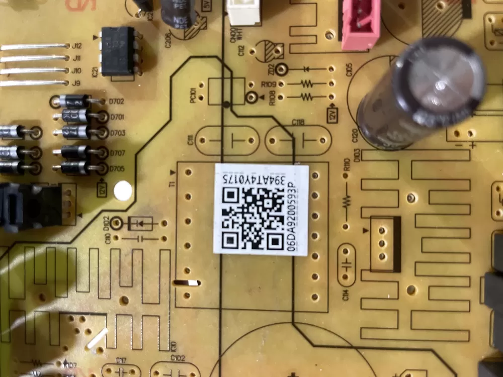Samsung DA92 00593P Refrigerator Control Board Main AZ162916 | Wmv242