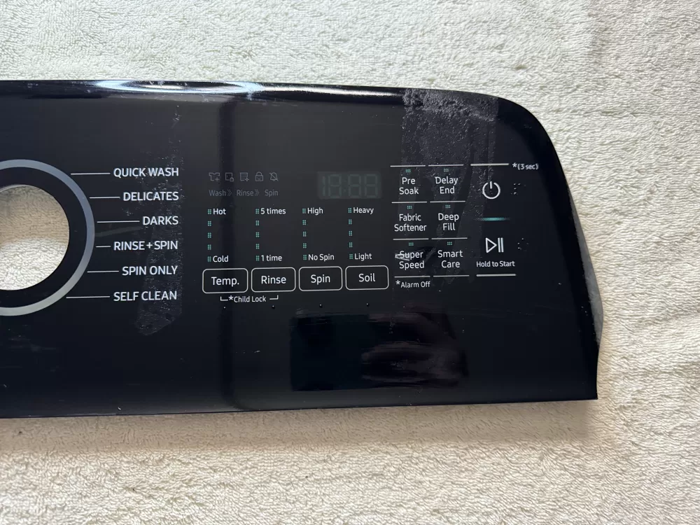 Samsung DC97-21544E Washer Control Panel Console UI Display