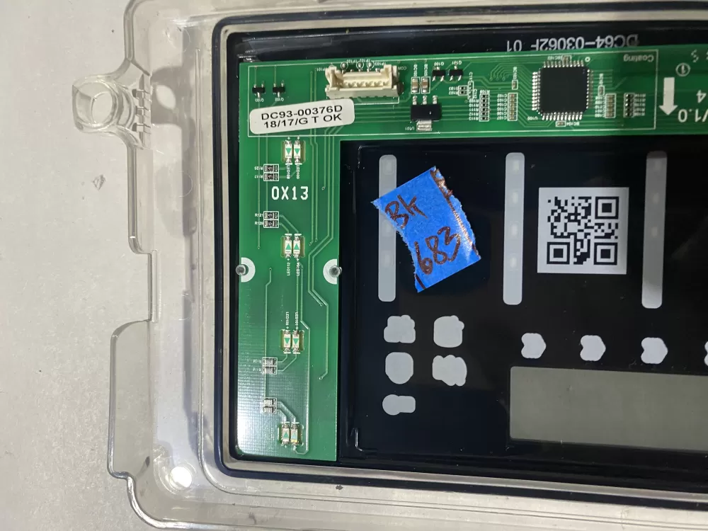 Samsung DC92-01607J DC94-06643A Dryer UI Control Board  AZ134564 | BK683