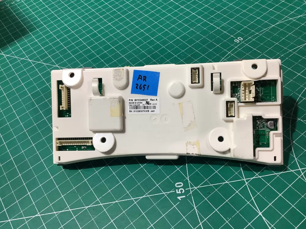 Whirlpool W10604637 Washer Control Board User Interface AZ193924 | AR2651