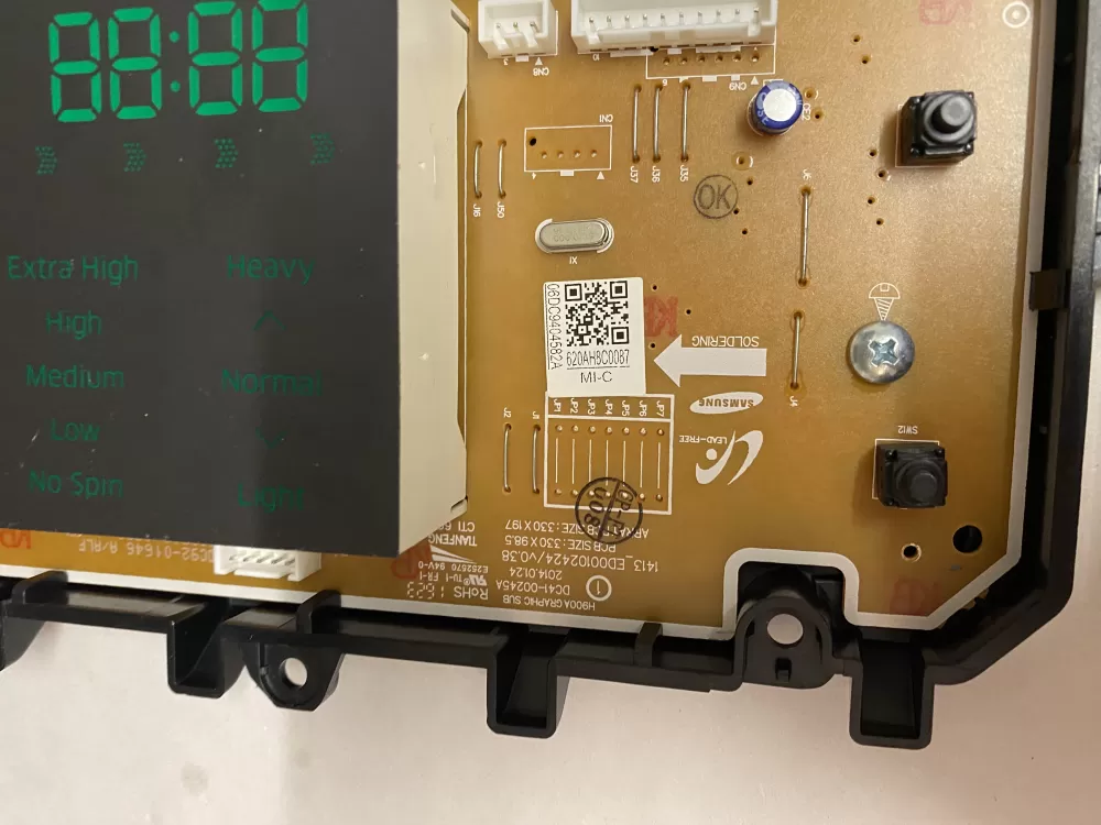Samsung DC92-01646A DC94-04582A Washer UI Control Board AZ207079 | BKV919