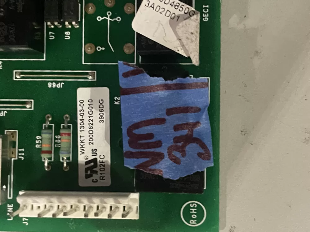 GE 200D6221G010 WR55X10552 Refrigerator Control Board AZ33521 | Wm341