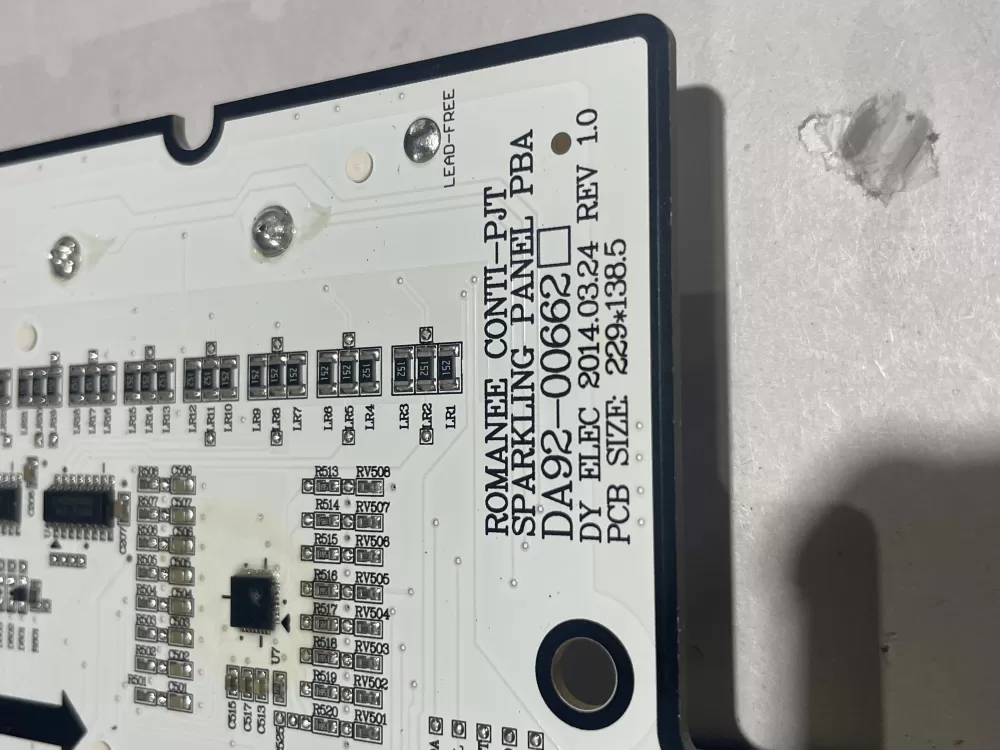 Samsung DA92-00662C Refrigerator UI Control Board AZ151148 | Wm1948