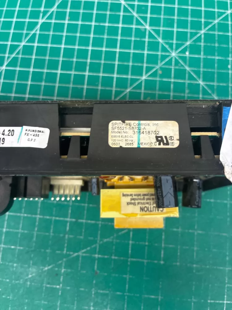 316418702 Kenmore Range Frigidaire SF5521-S8702-AA Control