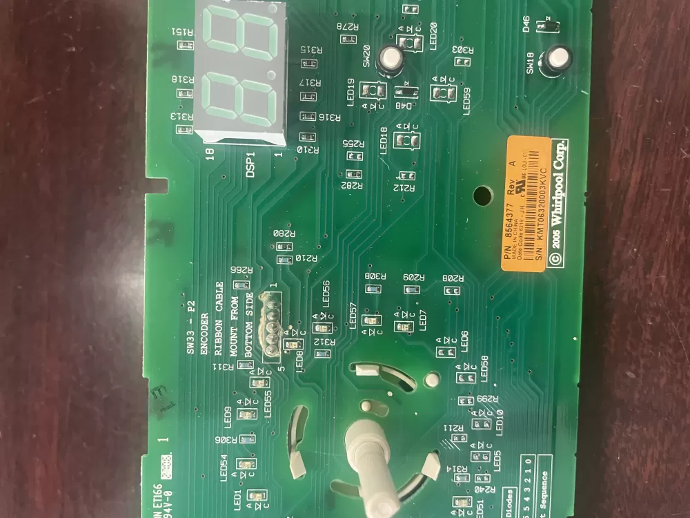 Whirlpool Kenmore 8564377 8564383 Dryer Control Board AZ39703 | KM326