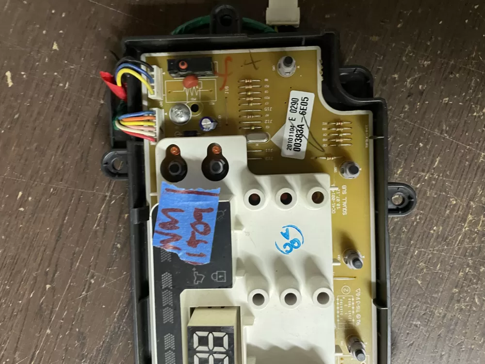 Samsung DC92-00383E DC92-00383A Washer UI Control Board AZ43716 | Wm1493