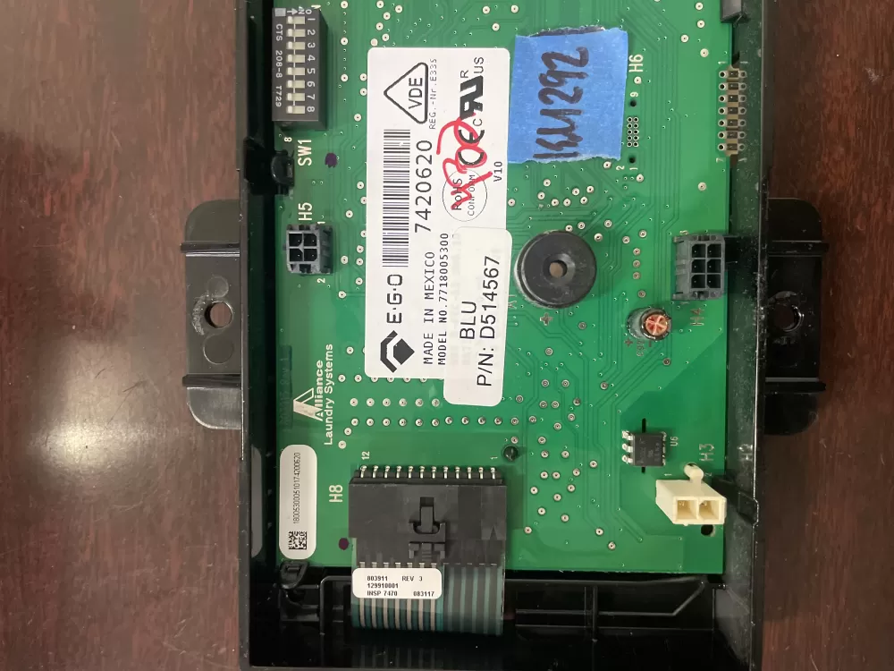 SpeedQueen D514567 Dryer Control Board AZ35923 | KM292