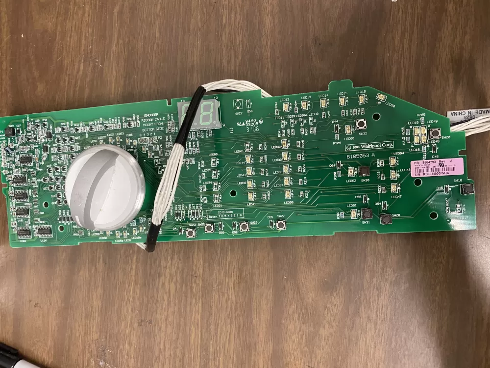 Whirlpool 8564293 8563974 Dryer Control Board