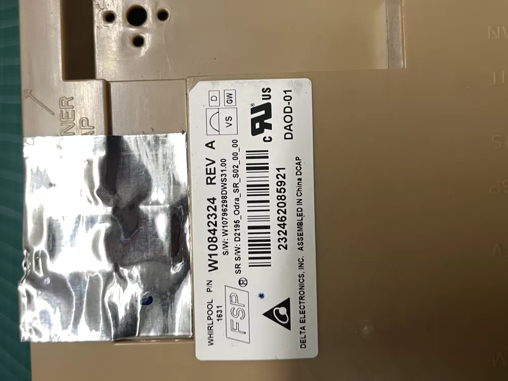 KitchenAid W10707999 W10796287 Dishwasher Control Board AZ206052 | Wm2156